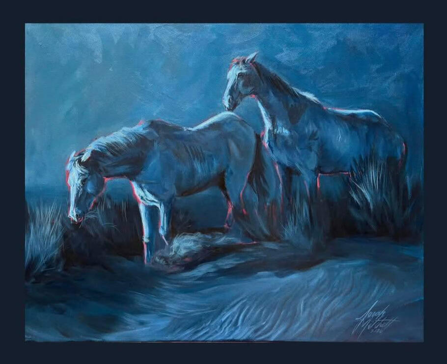 Midnight on Cumberland | 16x20 | Acrylic Original Available $750